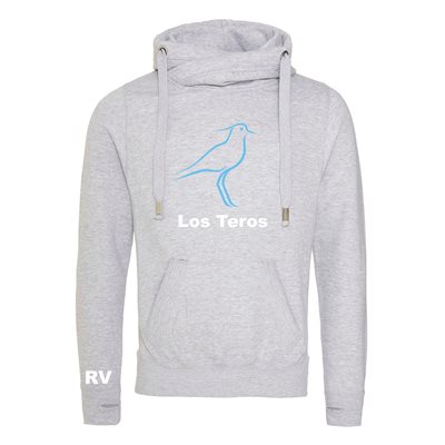 Rugby Vintage - Uruguay Los Teros Cross Neck Hoodie - Grijs afbeelding
