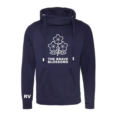 Rugby Vintage - Japan Cross Neck Hoodie - Navy