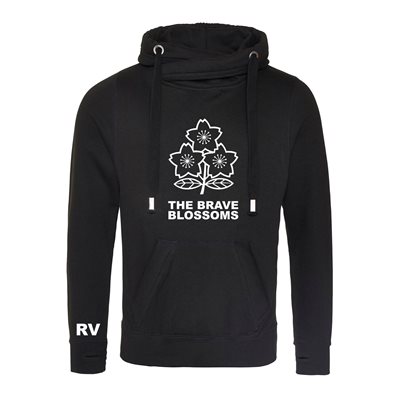 Rugby Vintage - Japan Cross Neck Hoodie - Black afbeelding