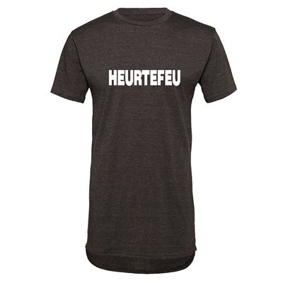 Heurtefeu - Brand Name Long Shaped T-Shirt - Grijs afbeelding