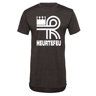 Heurtefeu - Brand Logo Long Shaped T-Shirt - Grijs afbeelding