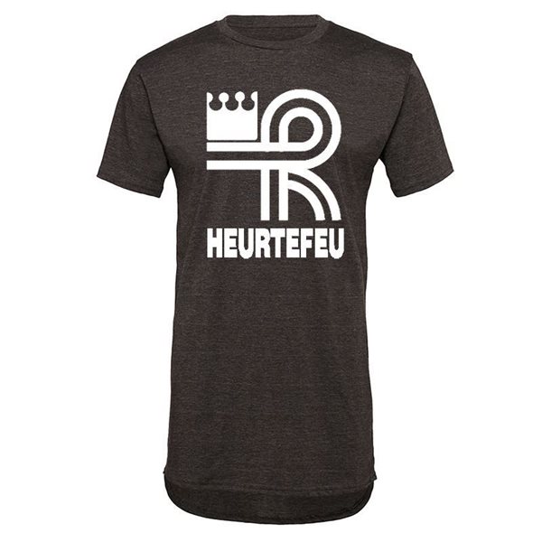 Afbeeldingen van Heurtefeu - Brand Logo Long Shaped T-Shirt - Grijs