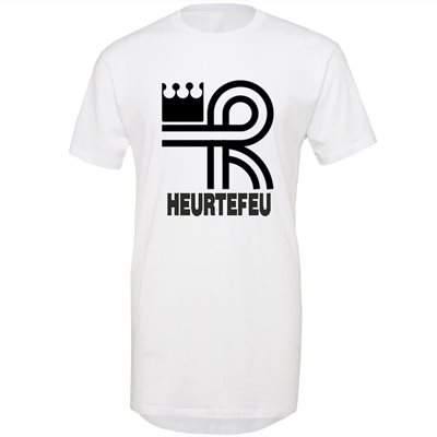 Heurtefeu - Brand Logo Long Shaped T-Shirt - Wit afbeelding