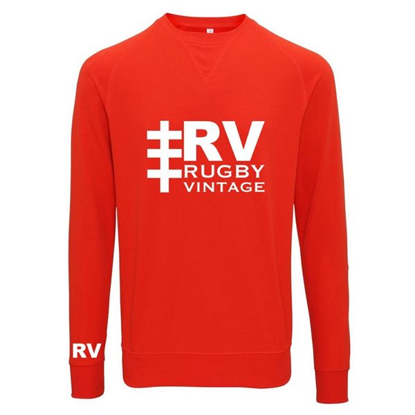 Afbeeldingen van Rugby Vintage - Brand Logo Vintage Wash Sweater - Red