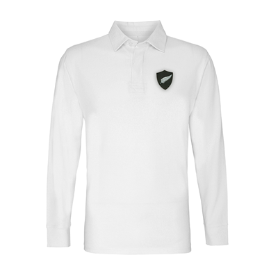 Rugby Vintage - Nieuw Zeeland Retro Rugby Shirt 1970's - Wit afbeelding