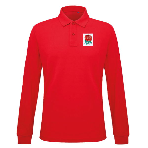 Afbeeldingen van Rugby Vintage - Engeland Retro Rugby Shirt - Rood