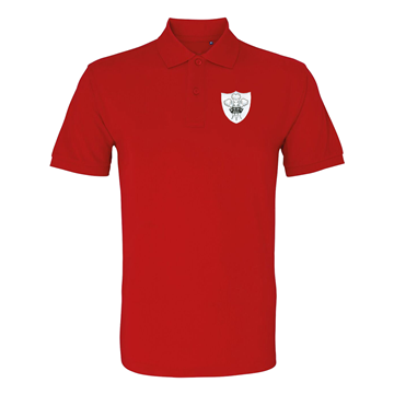 Toon details van Rugby Vintage - Wales Polo - Rood Afbeeldingen van Rugby Vintage - Wales Polo - Rood