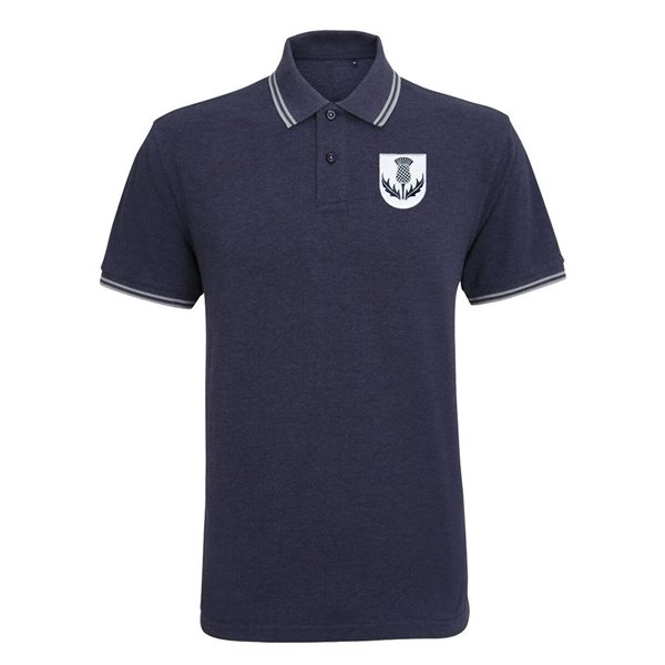 Afbeeldingen van Rugby Vintage - Schotland Polo - Washed Navy