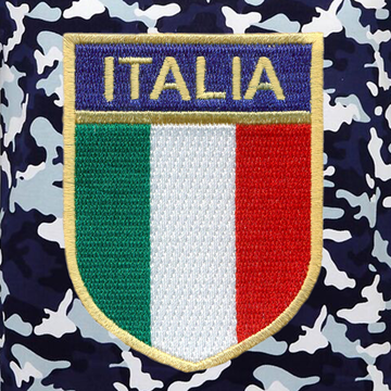 Toon details van Rugby Vintage - Italië Camouflage Polo Afbeeldingen van Rugby Vintage - Italië Camouflage Polo