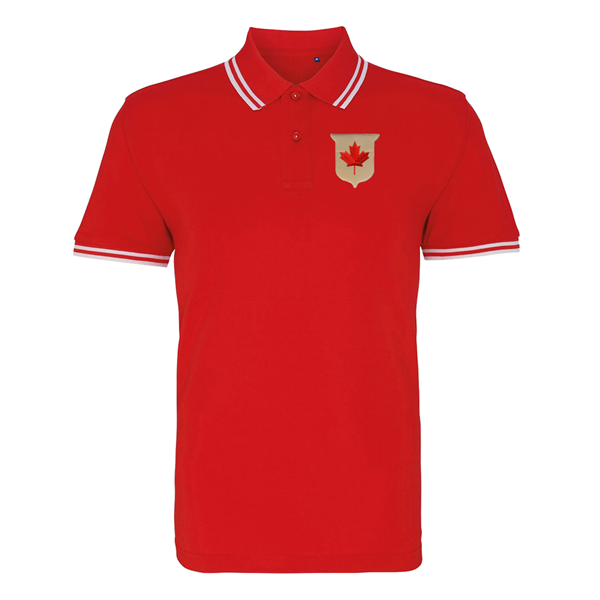 Afbeeldingen van Rugby Vintage - Canada Tipped Polo - Rood