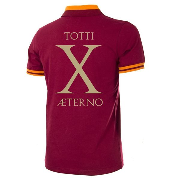 Afbeeldingen van AS Roma Retro Voetbalshirt 1978-79 + Totti X Aeterno
