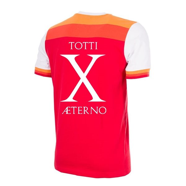 Afbeeldingen van AS Roma Retro Voetbalshirt 1978-79 + Totti X Aeterno