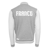 Afbeeldingen van Rugby Vintage - Frankrijk Sweat College Jacket - Grijs/ Wit