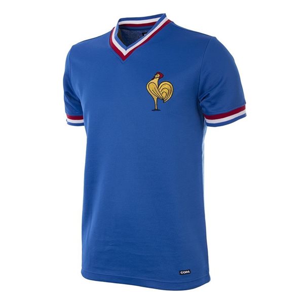 Afbeeldingen van Frankrijk Retro Voetbalshirt 1971