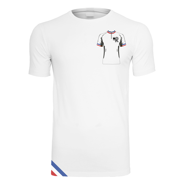 Afbeeldingen van Heurtefeu - Bernaudeau 1979 Stretch Cycling T-Shirt - Wit
