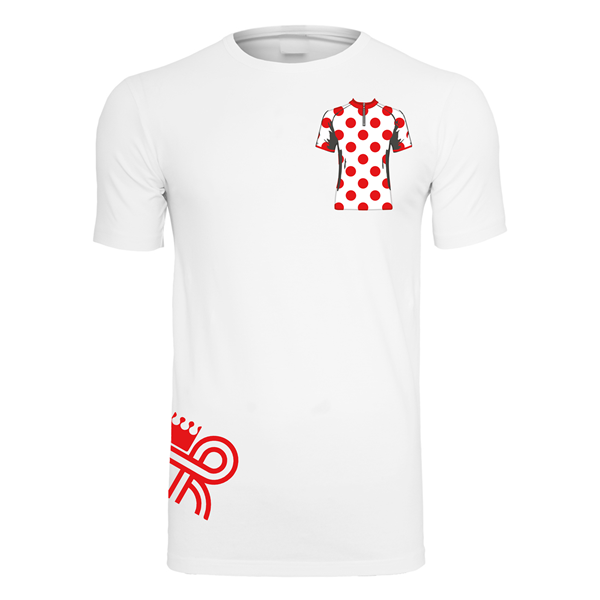 Afbeeldingen van Heurtefeu - Polka Dot Stretch T-Shirt - Wit