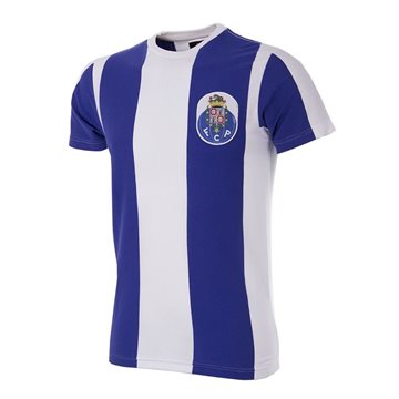Toon details van COPA Football - FC Porto Retro T-Shirt - Wit/ Blauw Afbeeldingen van COPA Football - FC Porto Retro T-Shirt - Wit/ Blauw