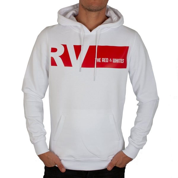 Afbeeldingen van Rugby Vintage - Engeland Colour Banner Hoodie - White/Red