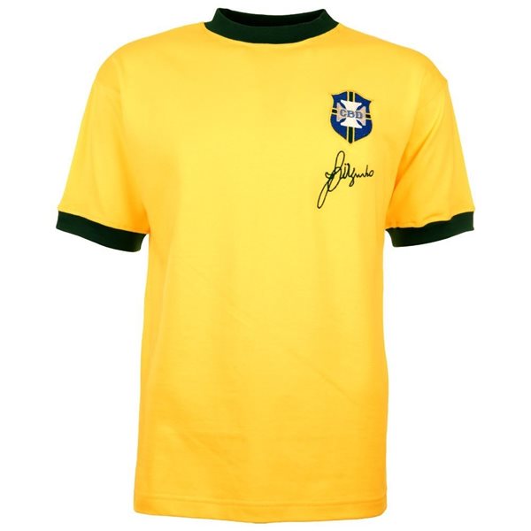 Afbeeldingen van Brazilië Jairzinho Retro Voetbalshirt WK 1970 + Number 7