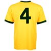 Afbeeldingen van Brazilië Carlos Alberto Retro Voetbalshirt WK 1970 + Nummer 4