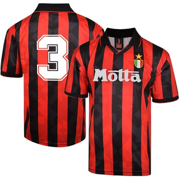 Afbeeldingen van Score Draw - AC Milan Retro Voetbalshirt 1993-1994 + Nummer 3