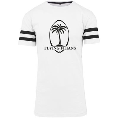 Rugby Vintage - Fiji Stripe T-Shirt - Wit afbeelding