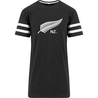Rugby Vintage - Nieuw Zeeland Stripe T-Shirt - Zwart afbeelding