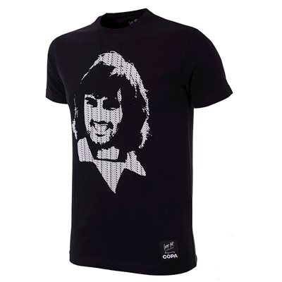 COPA Football - George Best Repeat Logo T-Shirt - Zwart afbeelding