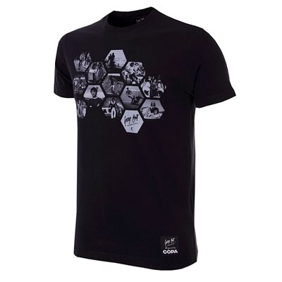 COPA Football - George Best Hexagon T-Shirt - Zwart afbeelding