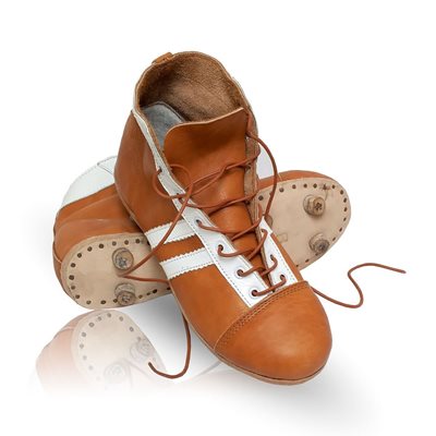 P. Goldsmith & Sons - Retro Voetbalschoenen 1950's - Lichtbruin afbeelding