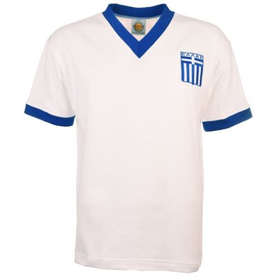 Griekenland Retro Voetbalshirt 1980's afbeelding