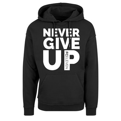 FC Eleven - Never Give Up Hoodie - Zwart afbeelding