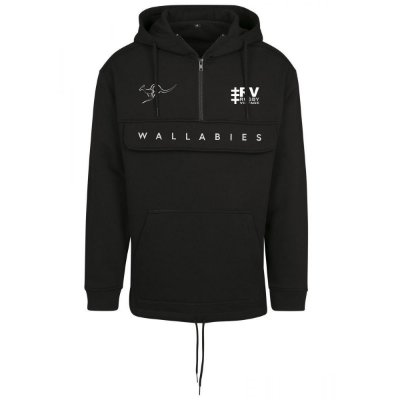 Rugby Vintage - Australië Wallabies Anorak Hoodie - Zwart afbeelding
