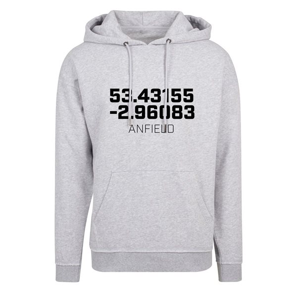 Afbeeldingen van FC Eleven - Anfield Coördinaten Hoodie -  Grijs