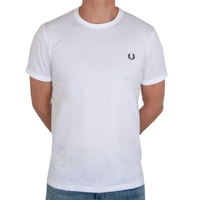Fred Perry - Ringer T-Shirt - Wit afbeelding