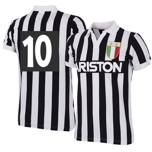 Afbeeldingen van Juventus Ariston Retro Voetbalshirt 1984-1985 + Nummer 10