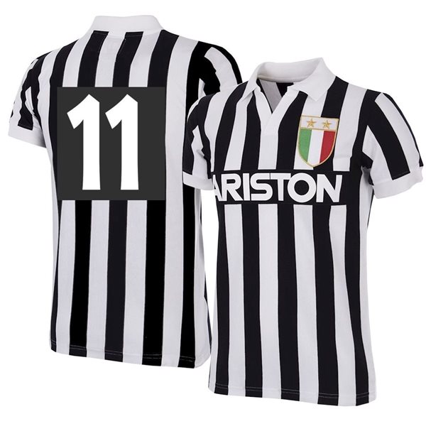 veld duurzame grondstof hardware Juventus Ariston Retro Voetbalshirt 1984-1985 + Nummer 11 (BONIEK) |  Sportus.nl