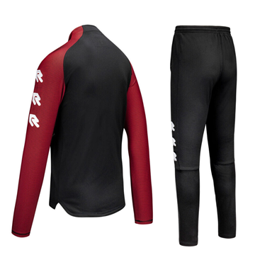 Robey - Performance Half-Zip Training Suit - Zwart/ Rood Robey - Performance Half-Zip Training Suit - Zwart/ Rood