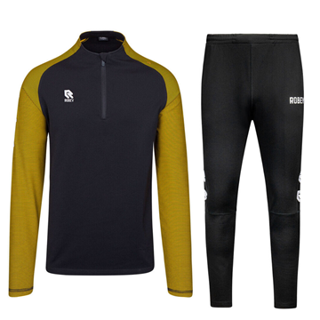 Robey - Performance Half-Zip Training Suit - Zwart/Geel Robey - Performance Half-Zip Training Suit - Zwart/Geel