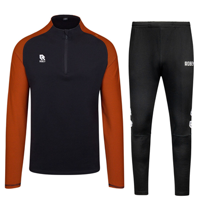 Robey - Performance Half-Zip Trainingspak - Zwart/ Oranje afbeelding