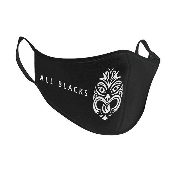 Rugby Vintage - New Zealand Face Mask - Black