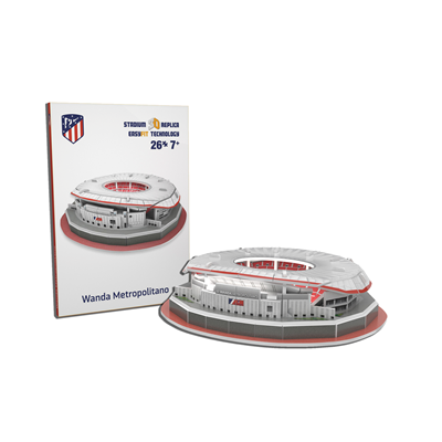 Nanostad - Atletico Madrid Wanda Metropolitano Stadion - 3D Puzzel (2 afbeelding