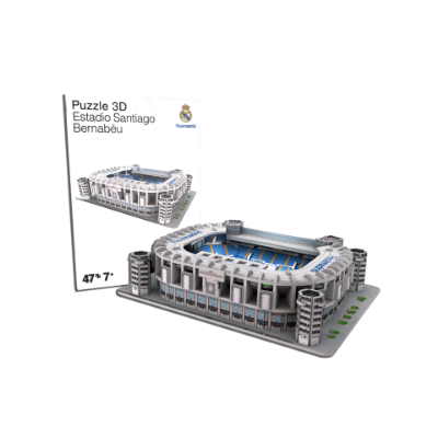 Real Madrid Santiago Bernabeu Stadion - Mini 3D Puzzel (47 stukjes) afbeelding