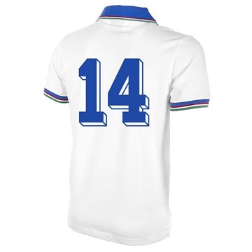 COPA Football - Italy Away Retro Shirt WC 1982 + Number 14 COPA Football - Italy Away Retro Shirt WC 1982 + Number 14