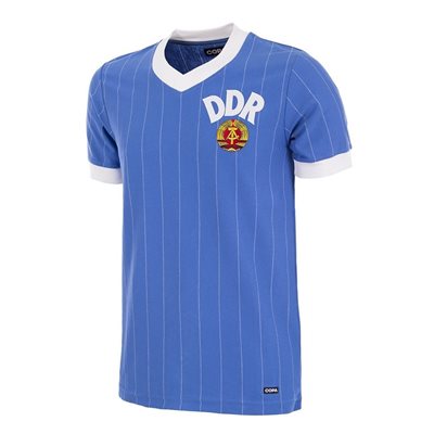 DDR Retro Voetbalshirt 1985 afbeelding
