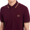 Fred Perry - Twin Tipped Polo Shirt - Mahogany/ Warm Stone