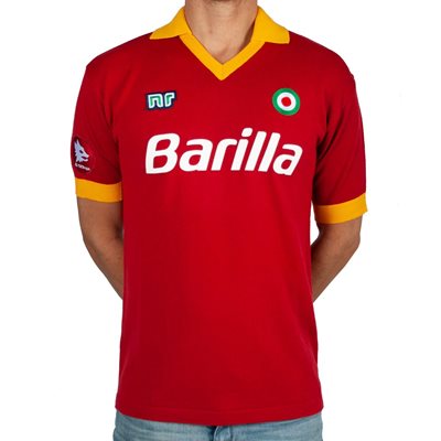 NR Nicola Raccuglia - AS Roma Official Retro Voetbalshirt 1986-1987 + afbeelding