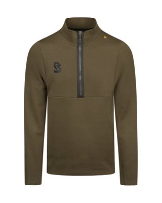 Robey - Off Pitch Cotton Half-Zip Top - Olive afbeelding
