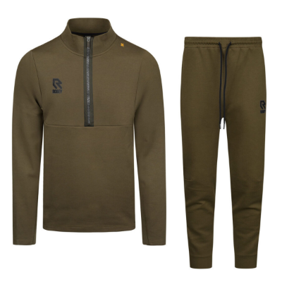 Robey - Off Pitch Cotton Half-Zip Trainingspak - Olive afbeelding