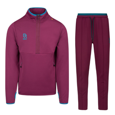 Robey - Off Pitch Half-Zip Scuba Trainingspak - Burgundy afbeelding